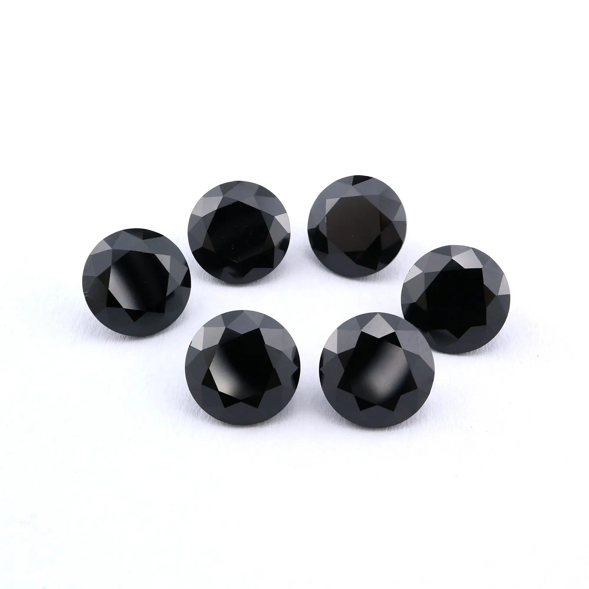 

1Pcs 1-9MM Round Black Spinel Faceted Cut Loose Gemstone Natural Semi Precious Stone DIY Jewelry Supplies 4110164