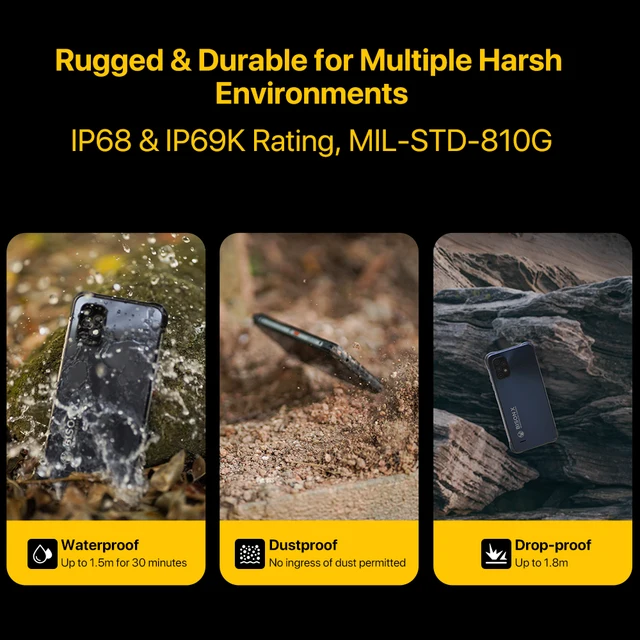 [World Premiere] UMIDIGI BISON X10 X10 Pro Global Version Rugged Smartphone IP68 64GB/128GB NFC 20MP Triple Camera 6150mAh Phone 6