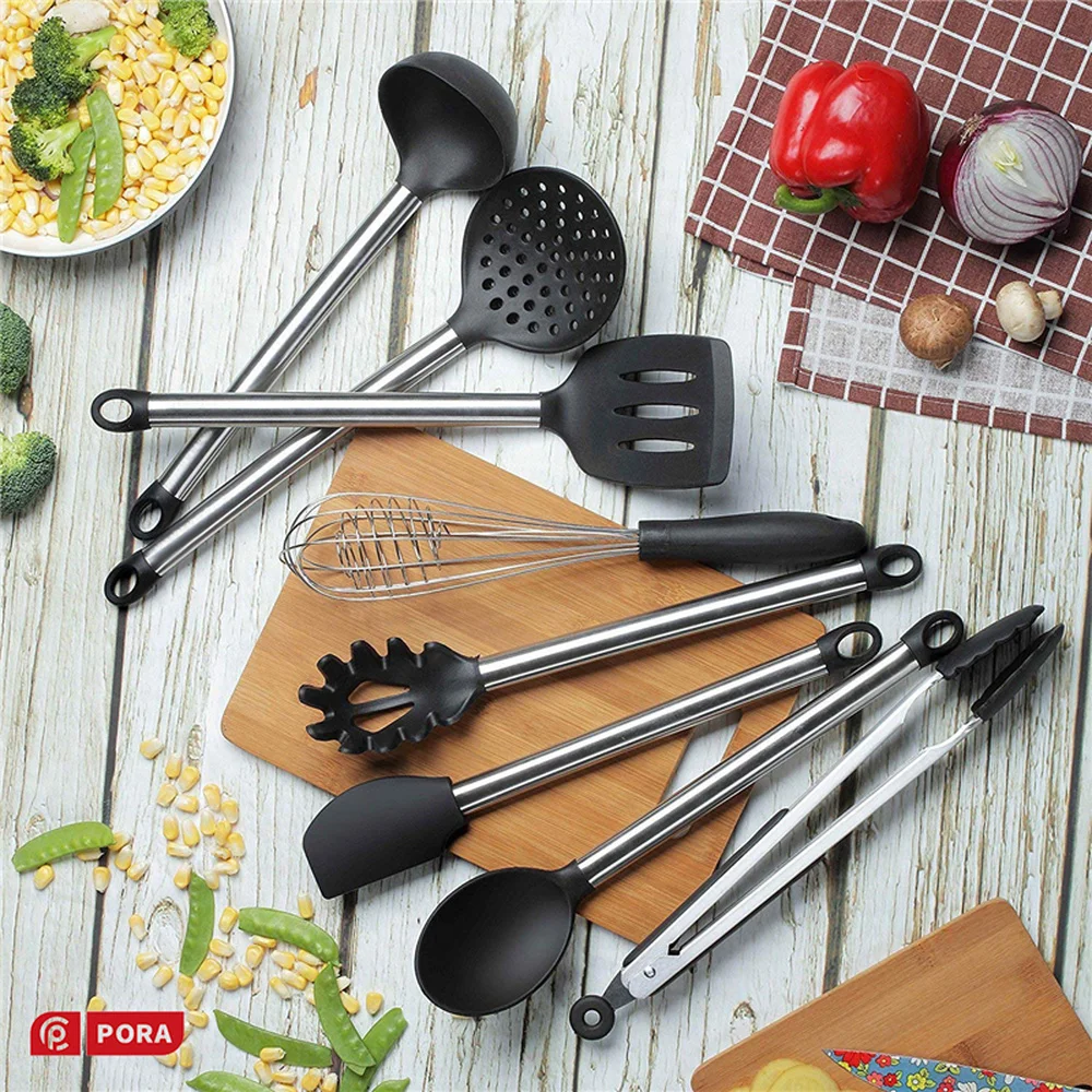 2019 новый набор для кухни 8 шт. ручка из нержавеющей стали + кухонные