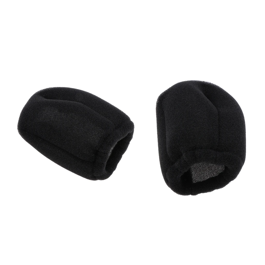 Black Sponge Professional Universal Hair Diffuser Attachment Sock,Pack 2