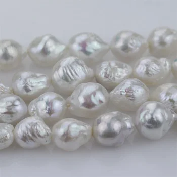 

Genuine Natural 12-13mm AA round edison baroque pearl strands loose beads women lady jewelry DIY