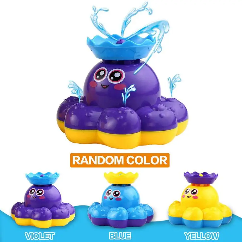 Senleer Игрушки для ванны, осьминог спрей для воды(случайный цвет) игрушка функция плавающий грязный Ванная комната Душ бассейн, который не позволяет детям