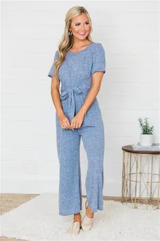 

summer jumpsuit fashion women rompers casual romper solid overalls sashes woman jumpsuits monos de verano femmes barboteuses