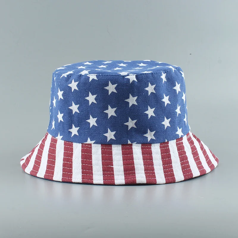 american flag bucket hat