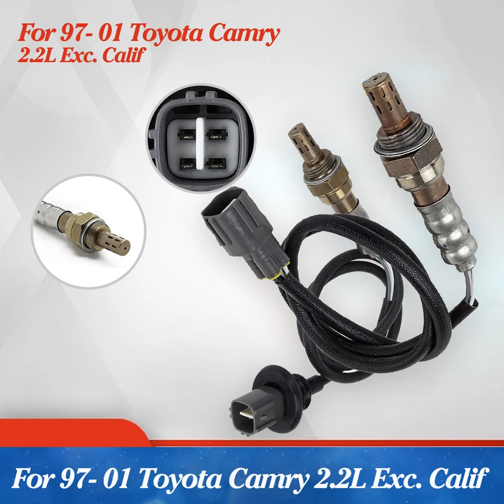 2 шт. 127406 127392 кислородный O2 Датчик для 1997-2001 Toyota Camry 2.2L Exc вверх по тесту 4 провода конфигурация