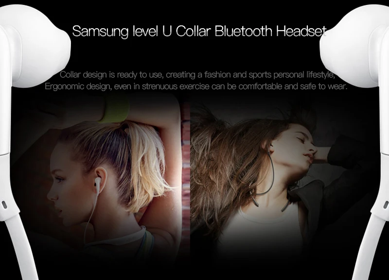 SAMSUNG Level U наушники-вкладыши беспроводная гарнитура с Bluetooth воротник Шум шумоподавления Поддержка A2DP, HSP, HFP для Glaxy 8 S8plus