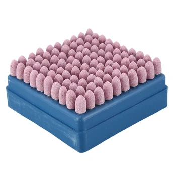 

100Pcs Abrasive Stone Honing Grinding Head Set Die Grinder Tools for Metal Plastic Wood Polishing