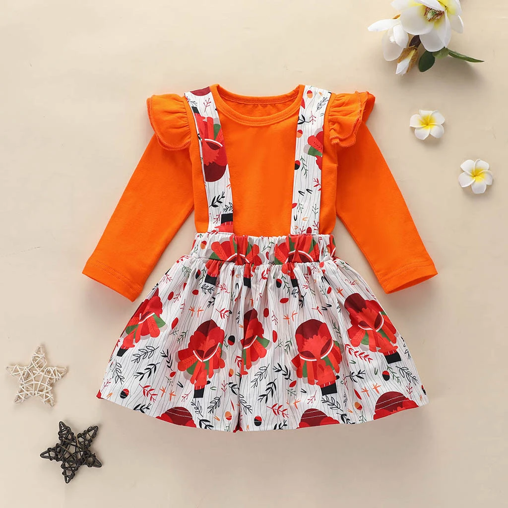 suspender dress for baby girl