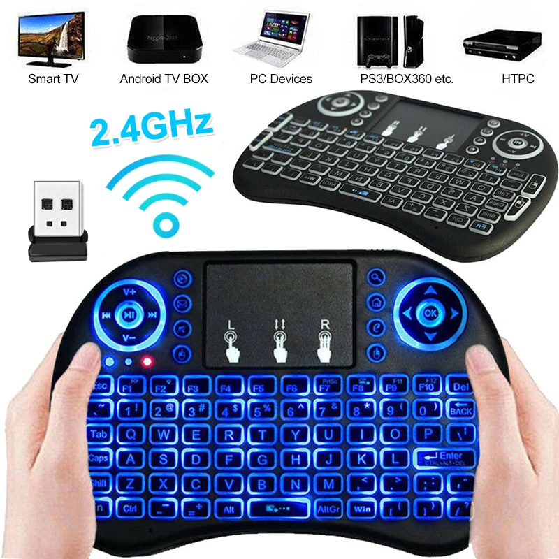 

Wireless Gamer Keyboard 4G Mini Rechargeable Keyboard 92 keys Remote Control Touch Pad with Backlight for Android Smart TV