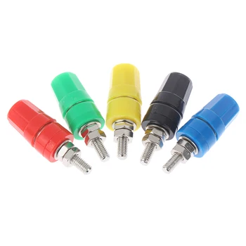 

5pcs/2PCS M4X36 Pure Copper Terminal 4mm Banana Jack Socket 20A Binding Post Banana Plug Connector