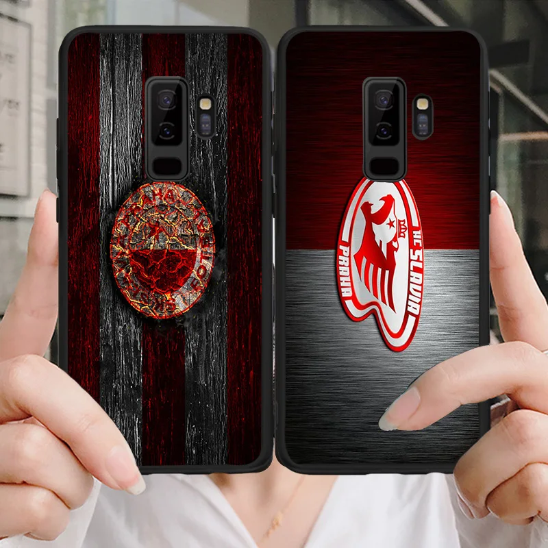 Чехол для телефона Славия Прага FC samsung S6 S7 край S8 S9 S10E Note8 Note 9 10 A9 C10 J7 Max DIY чехол