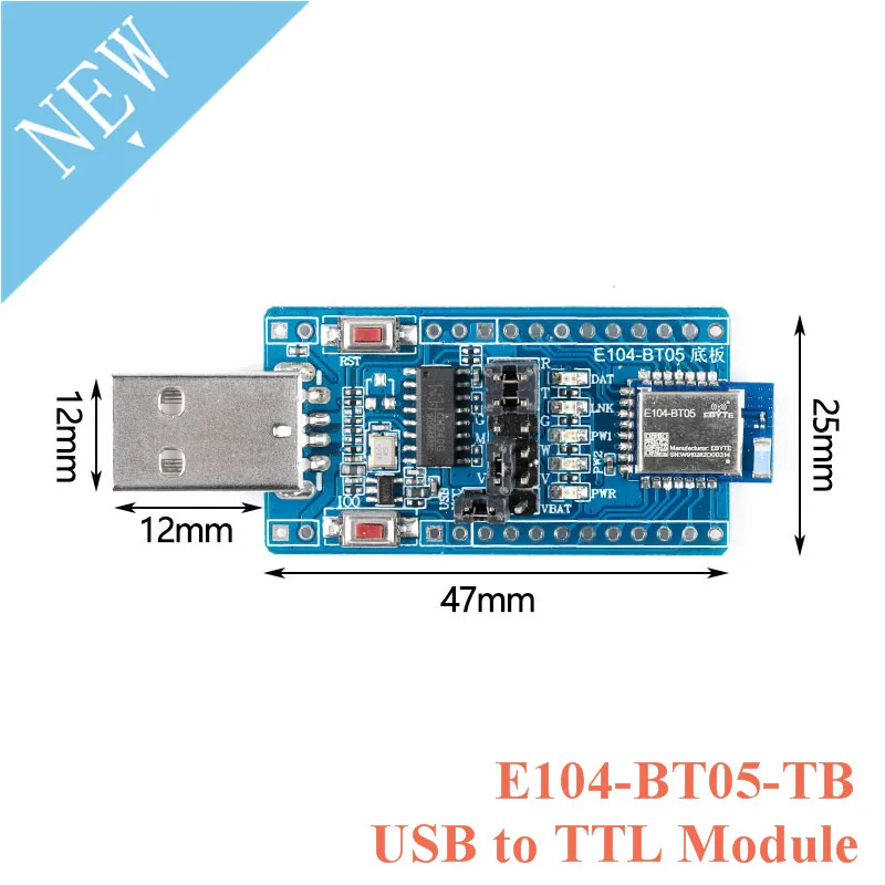 

E104-BT05-TB BLE4.2 USB to TTL Serial Port Module Transparent Transmission Development Board 2.4GHz Kit