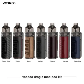 

VOOPOO Drag S Pod Mod Vape Kit 60W 4.5ml Cartridge 2500mAh Battery with PnP-VM5 Coil Electronic Cigarette Vaporizer VS Drag X