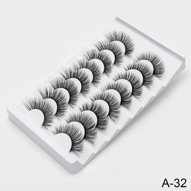 3D Faux Mink Lashes Natural False Eyelashes Dramatic Volume Fake Lashes Makeup Eyelash Extension Silk Eyelashes