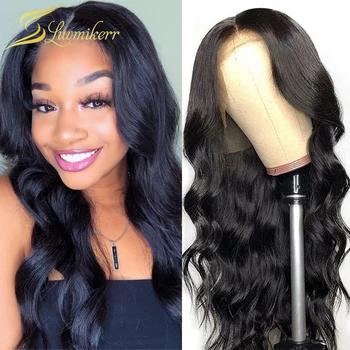 

Body Wave Wig Brazilian Lace Front Human Hair Wigs For Black Women Natural Glueless Lace Frontal Wigs Pre plucked with Baby Hair