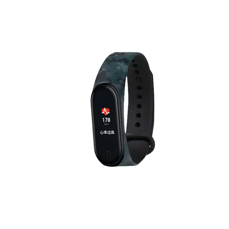 Силиконовый браслет для Xiaomi Mi Band 4 3 correa ремешок Камуфляжный браслет сменный ремешок для Xiaomi Mi band 4 Band 3 NFC ремень - Цвет ремешка: QR code