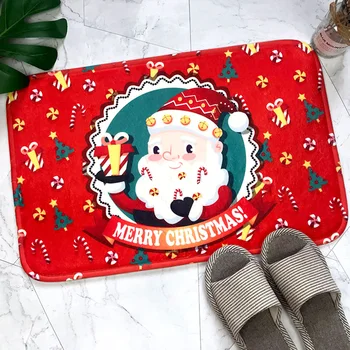 

Merry Christmas Mat Outdoor Carpet Doormat Santa Ornament Christmas Decorations for Home Xmas Navidad Decor Noel New Year Gifts