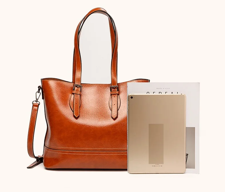 alta capacidade mulher tote retro estilo simples