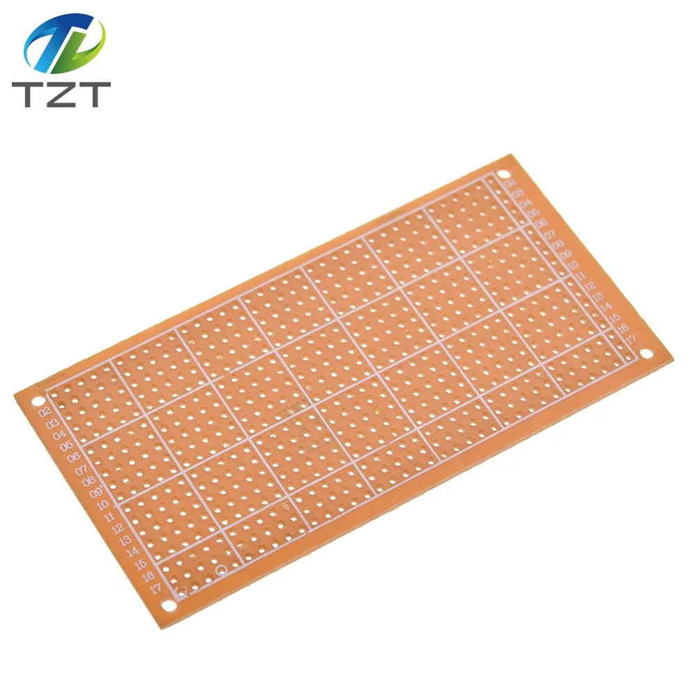 Single Side universal 5x10cm Solderless PCB Test Breadboard Copper Prototype Paper Tinned Plate Joint holes DIY prototype pcb board