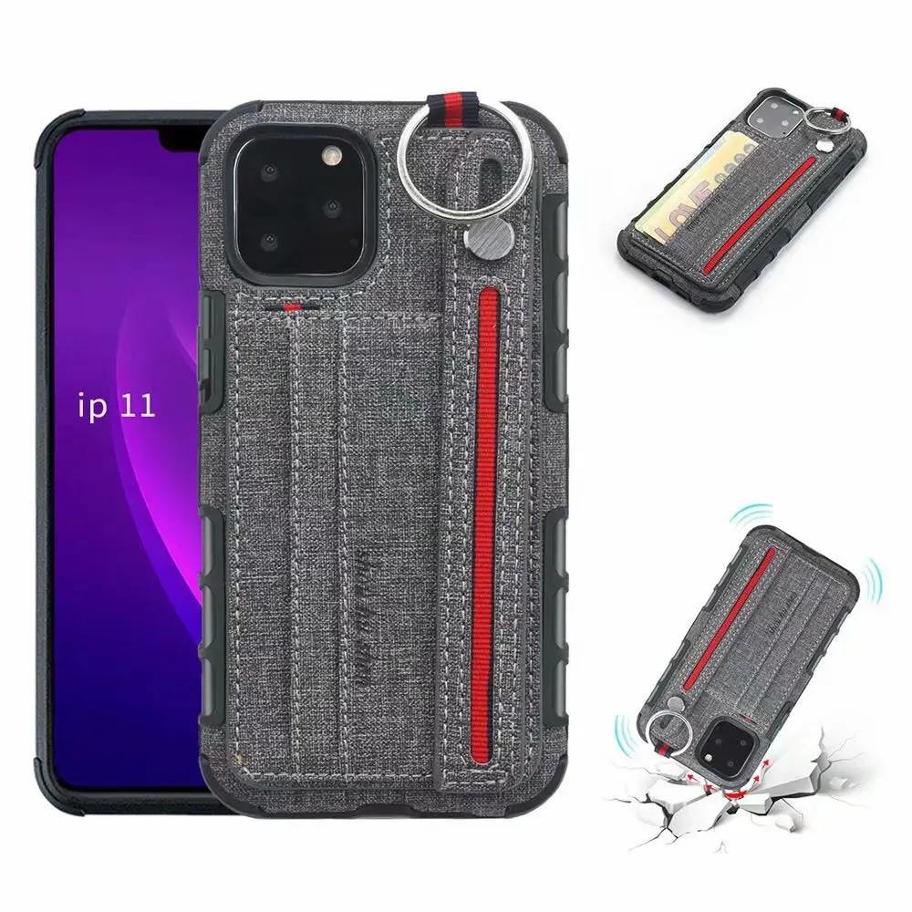 Серый Для samsung Galaxy S11 Plus S11e чехол из искусственной кожи защитный ремешок для кредитных карт чехол для телефона - Цвет: Серый