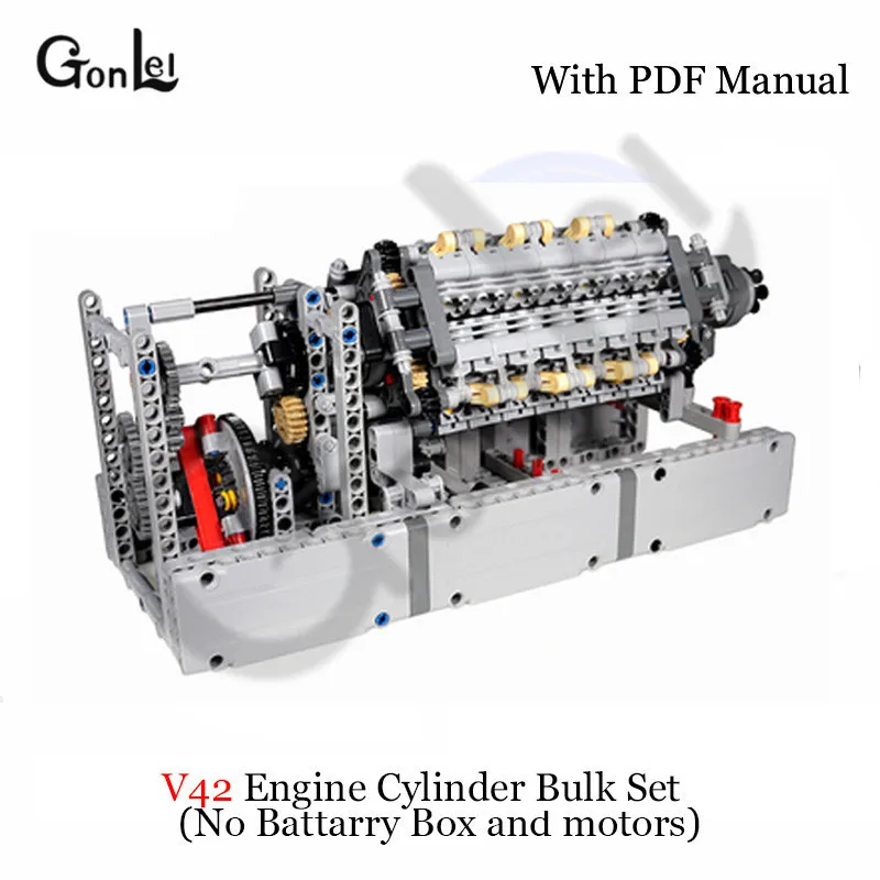 V42 No PF Parts MOC V42 коробка передач последовательная коробка передач строительные блоки кирпичи части DIY игрушки совместимый с лего MOC Techinc - Цвет: V42 No PF Parts