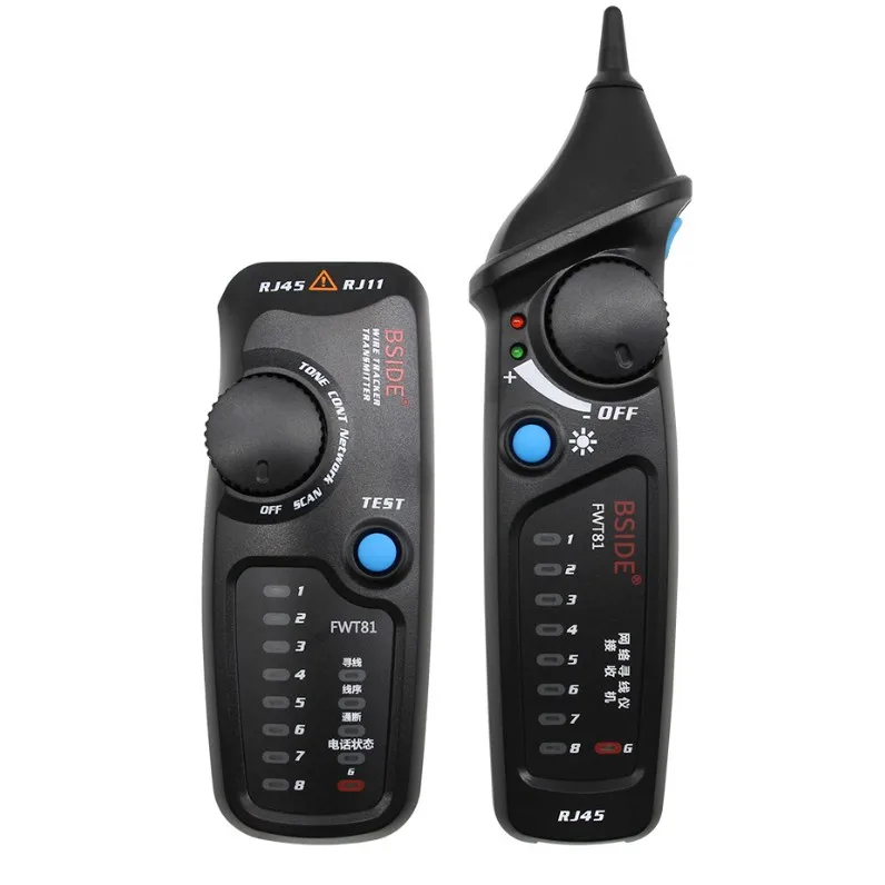BSIDE FWT81 Cable Tracker Telephone Wire LAN TV Line Finder Tester RJ45 RJ11
