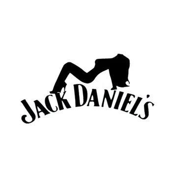

DAWASARU Car Sticker Jack Daniel's Text Gril Black Vinyl Decal for Rear Windshield Bumper Auto Door Accessories,20cm*10cm
