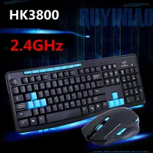 2,4 ГГц Беспроводная клавиатура мышь костюм для игры домашний офис ноутбук ПК настольный компьютер Эргономичный водонепроницаемый HK3800