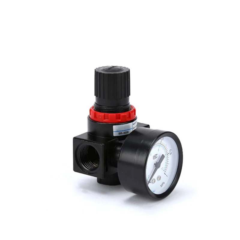 Регулятор компрессора блок обработки клапан BR2000 G1/4''пневматический насос регулирующий давление клапан регулятор сброса давления воздуха