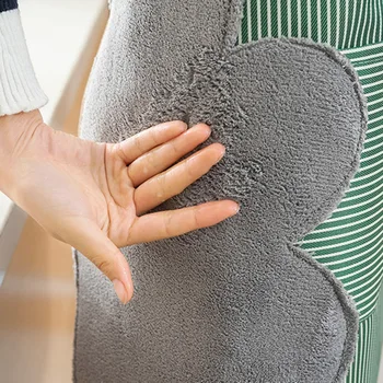 

Oxford Fabric Waterproof Oil Proof Hand Wipe Thicken Apron with Big Pocket DNJ998