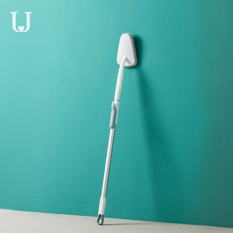 Jordanjudy Triangular Cleaning Brush Long Handle Floor Brush Household Bathroom Kitchen Wall Tile Blind Angle Cleaning Brush