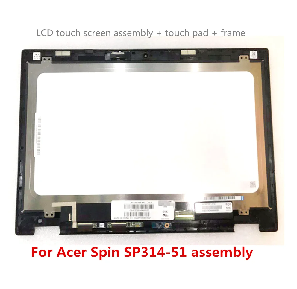 Подходит для Acer Spin SP314-51 spin 3 серии LCD сенсорный экран компонент дигитайзер