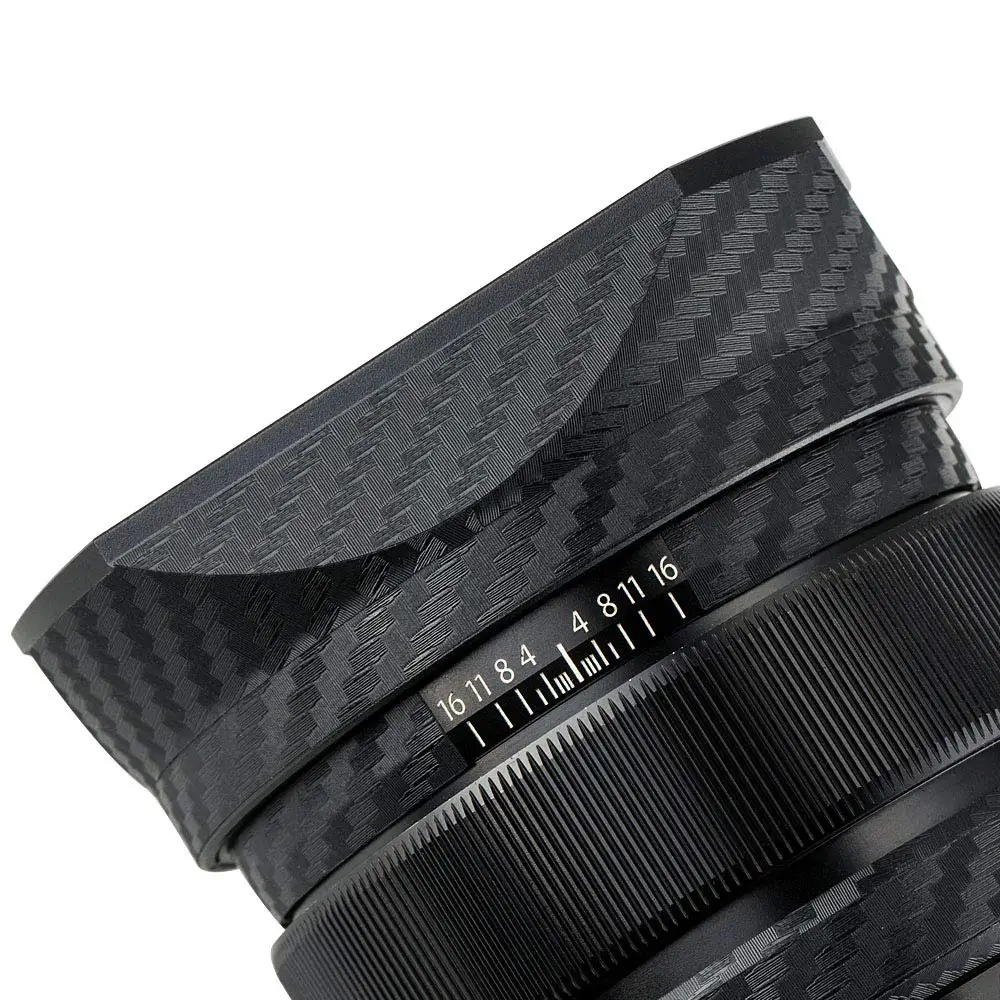 Антицарапина камера наклейка на рассеиватель протектор из углеродного волокна пленка комплект для Fujifilm XF 23 мм F1.4 R объектив и Лепесток+ LH-XF23 бленда объектива