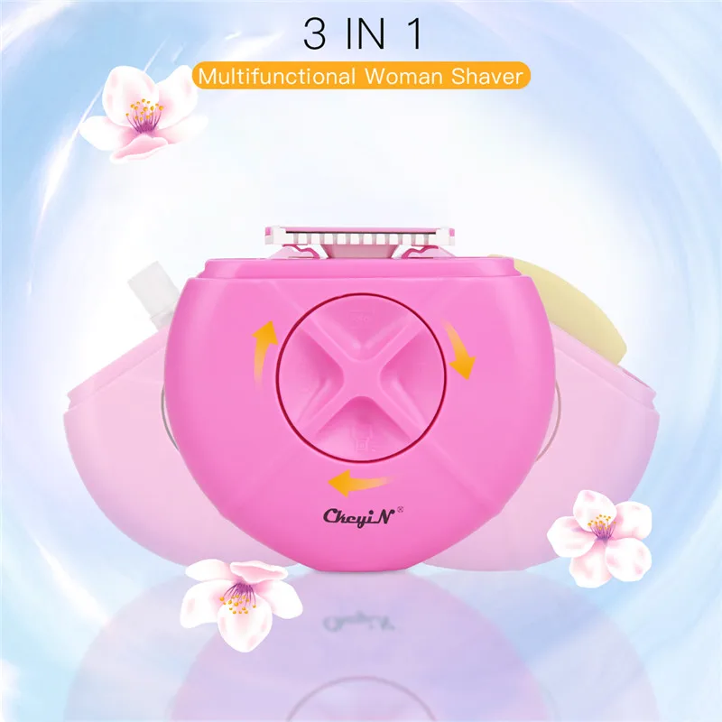 

USB Rechargeable Travel Lady Shaver Hair Removal Razor Women Epilator Armpit Leg Bikini Trimmer Shaving Soap Spray Bottle