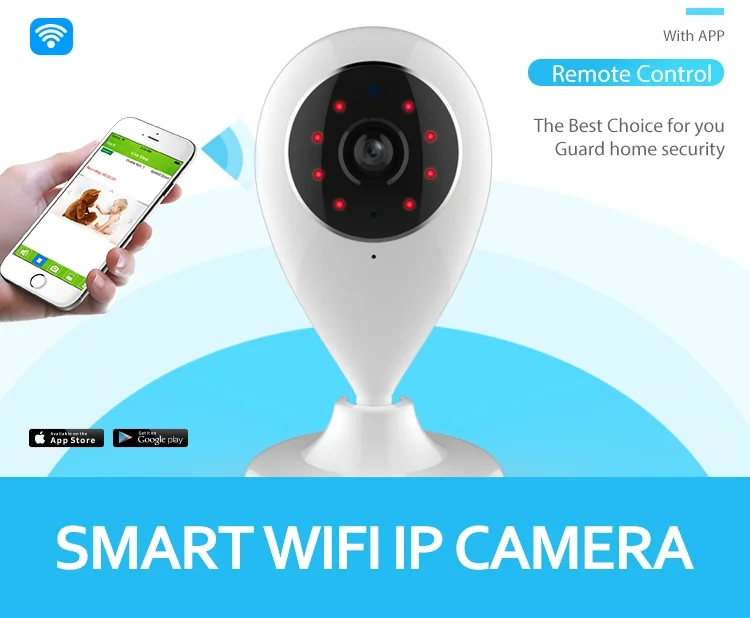 Хороший дизайн 720P Wifi ip-камера для умного домашнего использования в помещении Babay