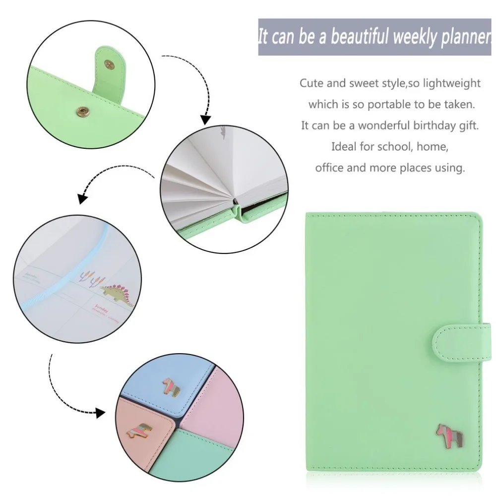 Еженедельные месяц планировщик сладкий Тетрадь студент расписание Журнал Дневник Школьные письменные принадлежности Книги подарок на день рождения