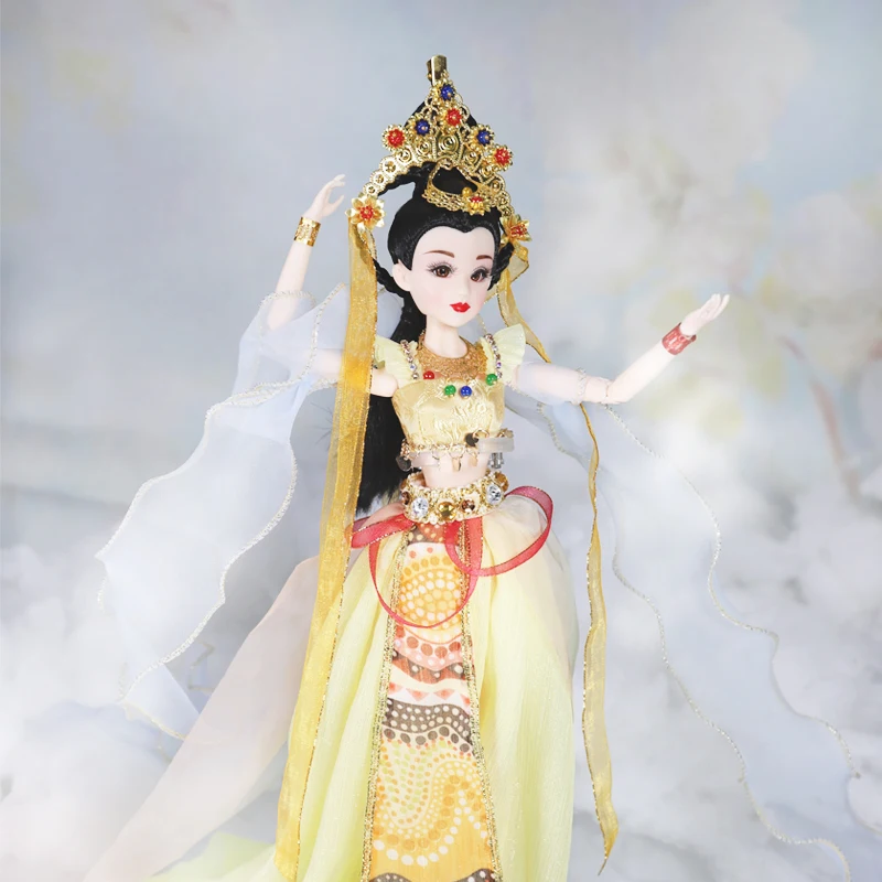 1/6 34 см ручной работы китайские древние девушки куклы Коллекционные винтажные девушка-фея кукла девочка игрушки на день рождения рождественские подарки