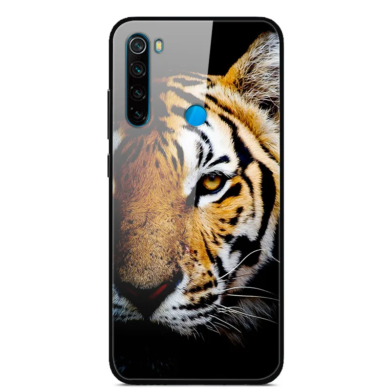8 redmi note 8T Для Xiaomi Redmi Note 8 T чехол из закаленного стекла жесткий чехол для телефона для Xiaomi Redmi Note 8 T Задняя крышка Redmi Note8T 8 T мягкий бампер - Color: 8 redmi note 8T