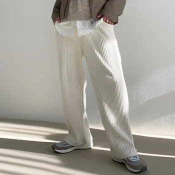 

Men's casual pants 2020 spring and summer new solid color fold beam feet casual pants young personality fashion trend men's