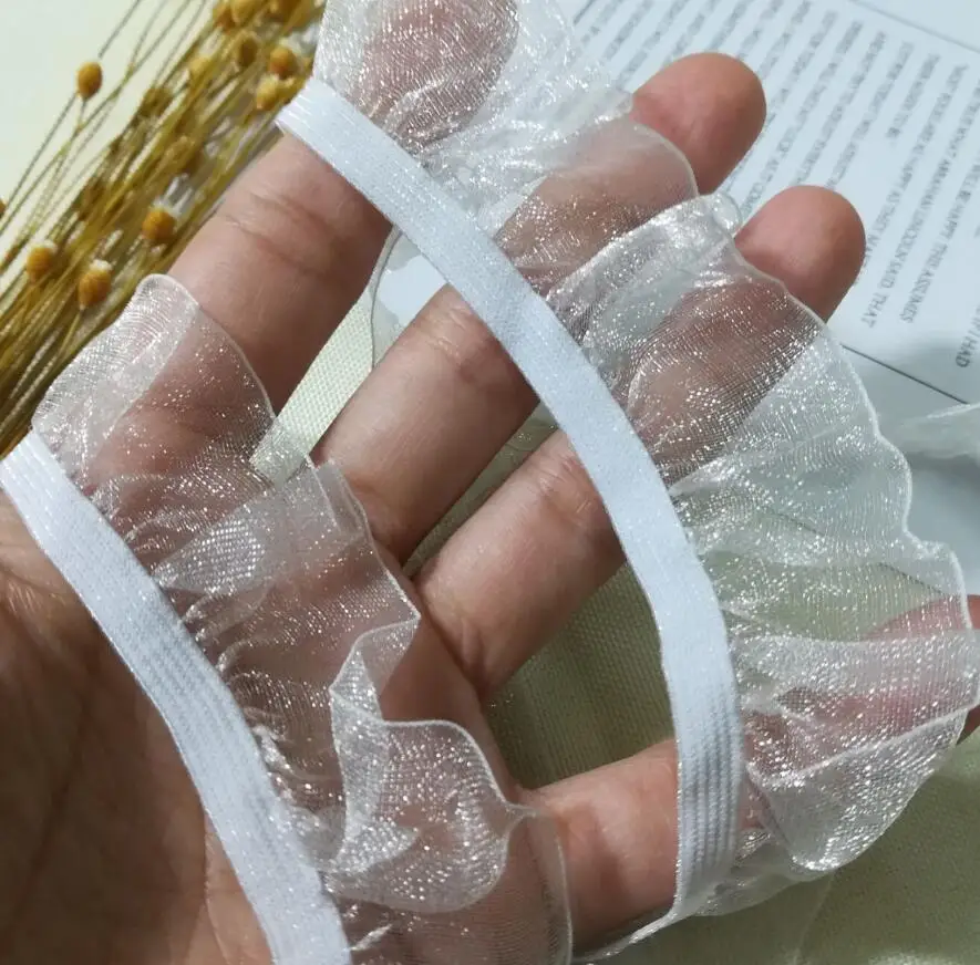 1Yards-Elastic-Lace-Fabric-Wedding-2-5CM-Pink-Lace-Trim-Ribbon-Organza-White-Black-Lace-Fabric (3)