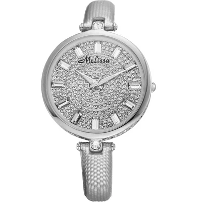 Item 6 Женские часы лучший бренд класса люкс Miyota кварц MELISSA водонепроницаемые наручные часы Relogio Feminino кожа кристалл из Австрия - Цвет: Item 6