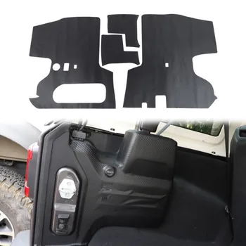 

For Jeep Wrangler JL 2018+ Sahara 4Door Rear Trunk Decoration Stickers Carbon fiber Protective Decal Interior Accessories