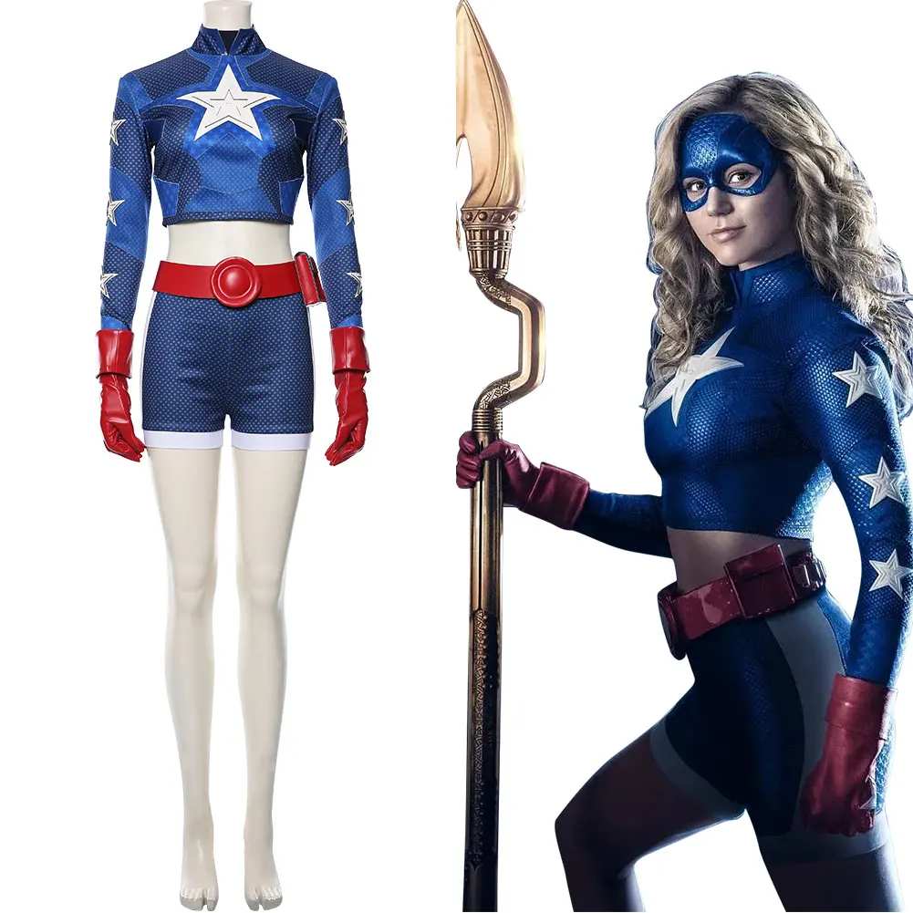 DC Stargirl Косплей Костюм Куртни Уитмор звезда с блестками детская униформа для