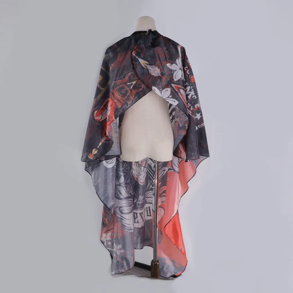 Waterproof Professional Cape with Snap Closure, Salon Hair Cutting Cape Gown Apron, Barber Hairdressing Cape (160 x 140cm)