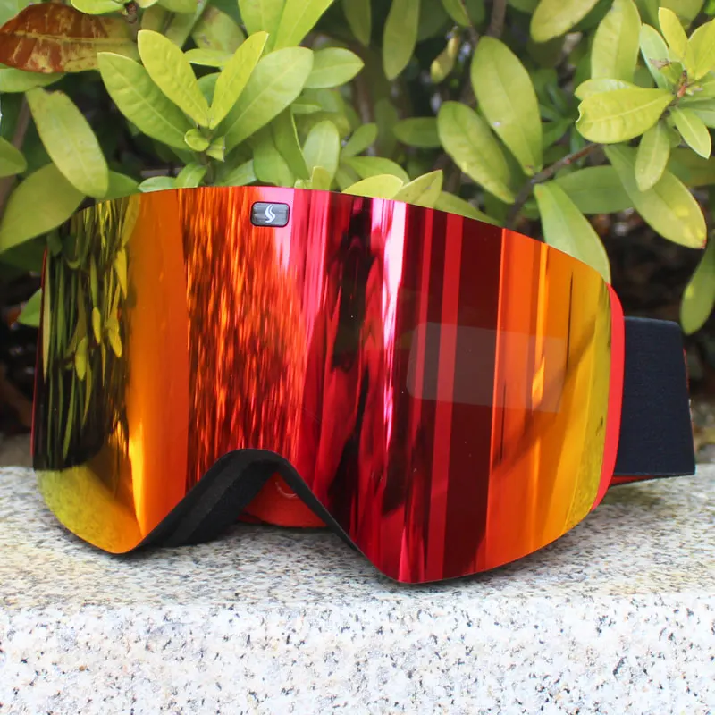 2024 New Magnetic Double Layer Ski Goggles Polarized Lens Skiing Anti-fog UV400 Snowboard Goggles Men Women Ski Glasses Eyewear 5