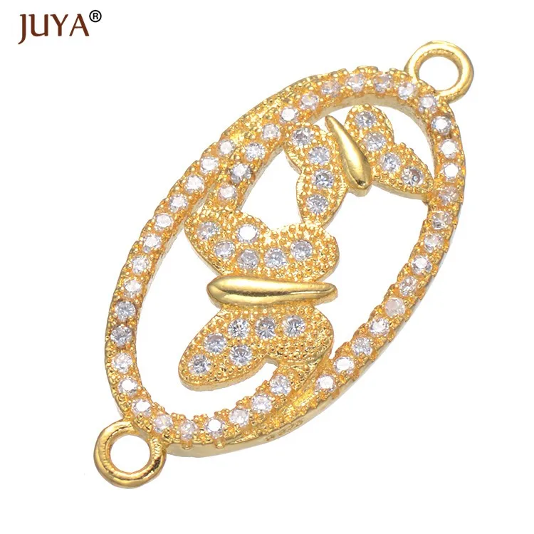 gold DIY Ювелирные изделия компоненты роскошный медный Циркон последовательный разъем подвески аксессуары части для изготовления украшений вручную ремесло ювелирная фурнитура - Цвет: gold