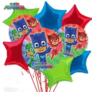 

9pcs PJ Masks Party Balloons Birthday Balloon Baby Shower Birthday Party Masks Inflatable Decor Supplies Kids Toys