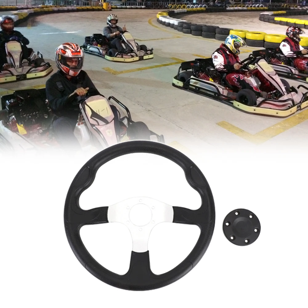 Areyourshop 350 мм Go Kart руль гоночный внедорожный Спорт корзина Часть Аксессуары PU