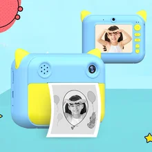 Children Camera Kids Instant Print Camera With Thermal Photo Paper 1080P Photo Video Digital Cameras For Children Birthday Gifts