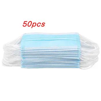 

50 PCS Disposable Face Mask Mouth Mask 3 Layer Filter Masks Drop Shipping Mask Personal Masks Wholesale Drop Shipping